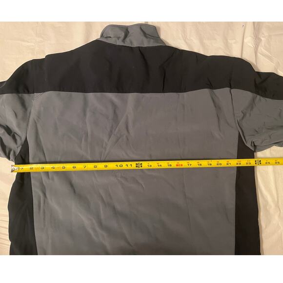 Reebok Soft Shell Bonded To Micro Fleece Wind Rain Resistant - XL - Gray/Black - Picture 9 of 14